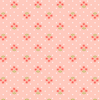 Plain and Simple A-002-O Tri Flower Blush from Andover Fabrics