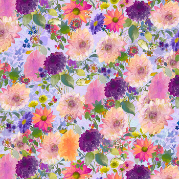 Garden Fresh Y4256-26 Light Purple by Sue Zipkin for Clothworks