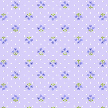 Plain and Simple A-002-P Tri Flower Wisteria from Andover Fabrics