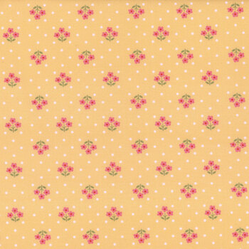 Plain and Simple A-002-Y Tri Flower Yellow by Andover Fabrics