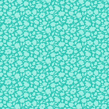 Plain and Simple A-003-T Silhouette Turquoise from Andover Fabrics