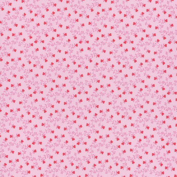 Plain and Simple A-004-E Heart Vine Pink by Andover Fabrics