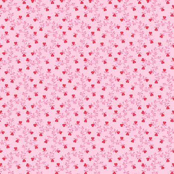 Plain and Simple A-004-E Heart Vine Pink from Andover Fabrics