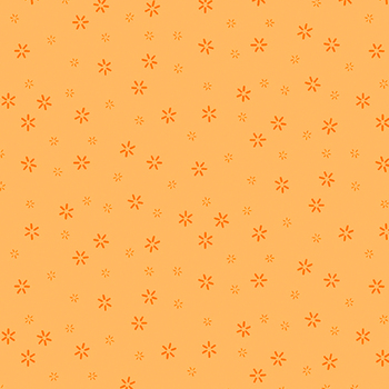 Plain and Simple A-008-O Blossoms Tangerine from Andover Fabrics