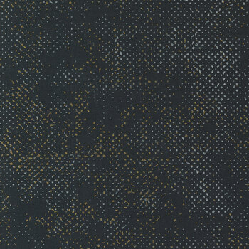 Spotted 1660-224M Metallic Ebony by Zen Chic for Moda Fabrics