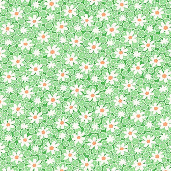 Nana Mae 8 1489-66 Green from Henry Glass Fabrics