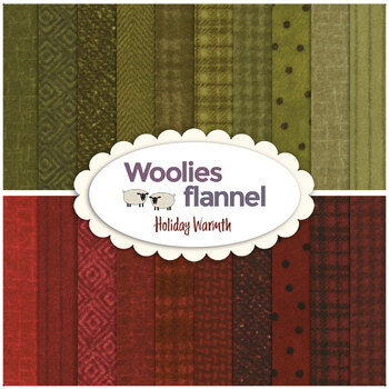 Woolies Flannel  20 FQ Set - Holiday Warmth by Bonnie Sullivan for Maywood Studio
