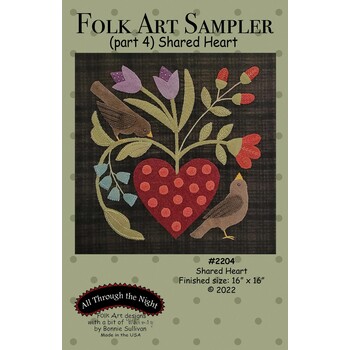 Folk Art Sampler Pattern - Part 4 - Shared Heart