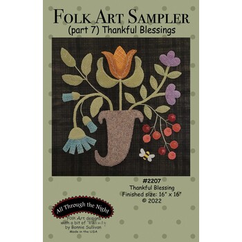 Folk Art Sampler Pattern - Part 7 - Thankful Blessings