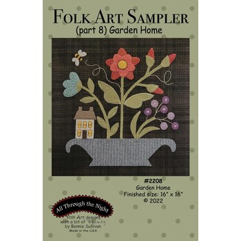 Folk Art Sampler Pattern - Part 8 - Garden Home