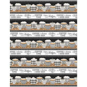 Coffee Life 82668-912 Repeating Stripe Multi by Jennifer Pugh for Wilmington Prints
