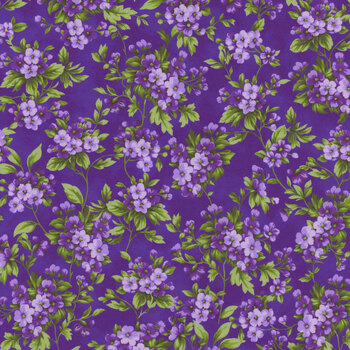 Georgina 22128-20 Amethyst by Flowerhouse for Robert Kaufman Fabrics