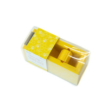 Paper Tape Dispenser - Yellow Honeycomb