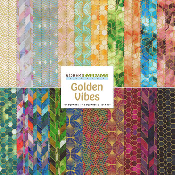Golden Vibes  Ten Squares by Lara Skinner for Robert Kaufman Fabrics