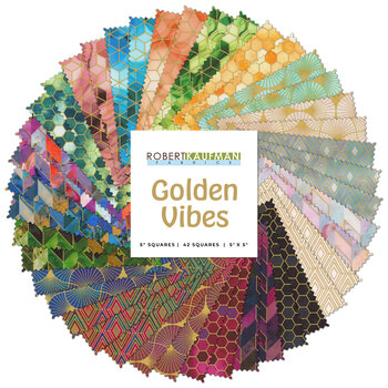 Golden Vibes  Charm Squares by Lara Skinner for Robert Kaufman Fabrics