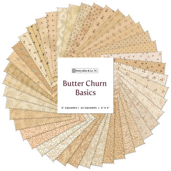 Butter Churn Basics  5x5 Squares by Kim Diehl for Henry Glass Fabrics
