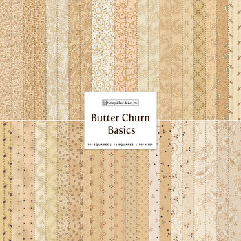 Butter Churn Basics  10x10 Squares by Kim Diehl for Henry Glass Fabrics