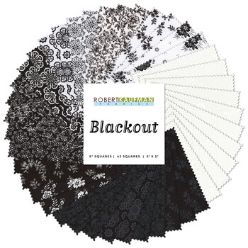 Blackout  Charm Squares from Robert Kaufman Fabrics