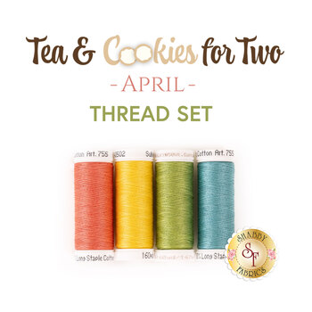 Tea & Cookies for Two - April - 4pc Thread Set