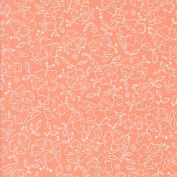 Dainty Meadow 31743-19 Coral by Heather Briggs for Moda Fabrics