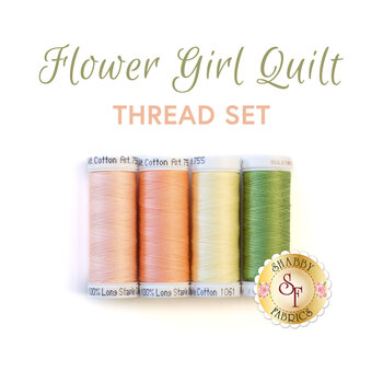 Flower Girl Quilt - 4pc Thread Set