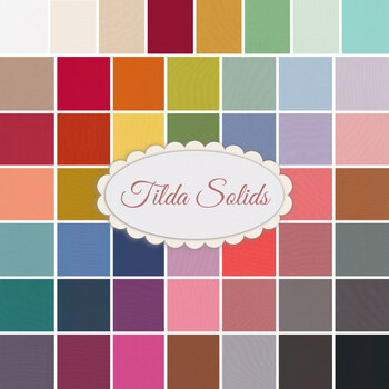 Tilda Solids 50 Fat Eighth Set by Tone Finnanger for Tilda