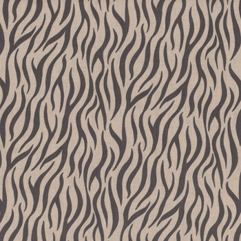 Big Kitties 1634-94 Beige/Black by Shelly Comiskey for Henry Glass Fabrics