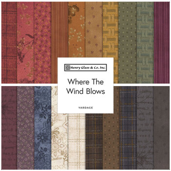 Where The Wind Blows Flannel  Yardage by Janet Rae Nesbitt for Henry Glass Fabrics