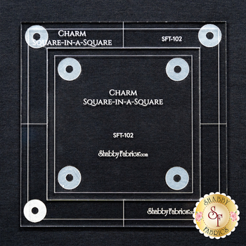  Shabby Fabrics Charm Square-In-A-Square Template - SFT102