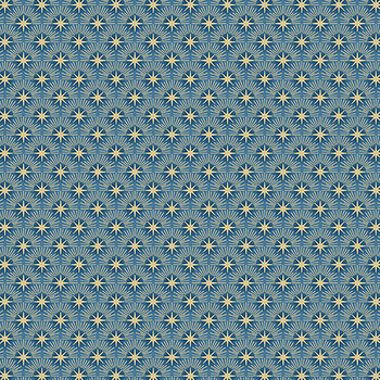 Luna MU-075-B Blue by Makower UK from Andover Fabrics