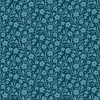 Cozy House A-1254-B Midnight by Judy Jarvi from Andover Fabrics