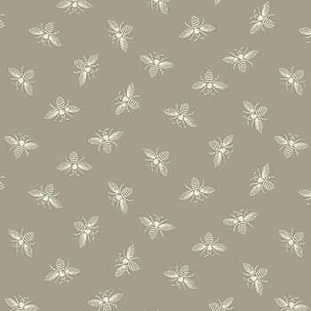 Petite Beehive A-1316-C Greige by Renee Nanneman from Andover Fabrics