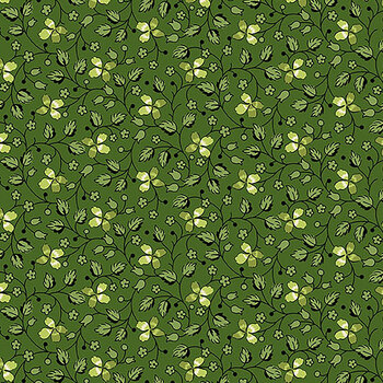 Little Clover A-1247-K Black from Andover Fabrics