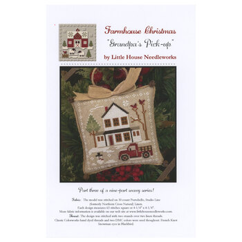 Farmhouse Christmas Cross Stitch Ornament Pattern -  Grandpa's Pick-up