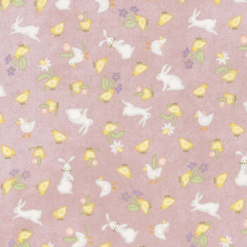 Little Chicks Flannel MASF10563-VR Purple by Bonnie Sullivan from Maywood Studio