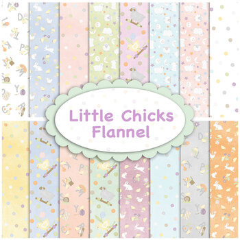 Little Chicks Flannel  16 FQ Set by Bonnie Sullivan from Maywood Studio