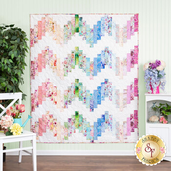  Ridiculously Easy Jelly Roll Quilt Kit - Misty Garden
