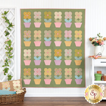  Potted Flowers Quilt Kit - RESERVE