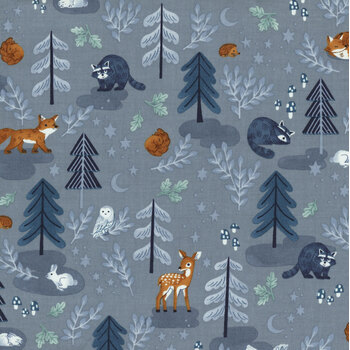 Twilight Creatures C15360-STORM Blue by Natalia Juan Abello for Riley Blake Designs