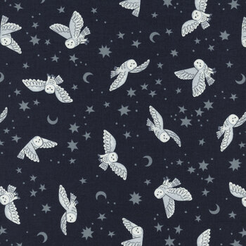 Twilight Creatures C15362-INDIGO Navy by Natalia Juan Abello for Riley Blake Designs