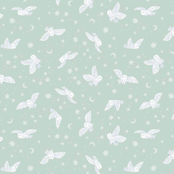 Twilight Creatures C15362-MINT Mint by Natalia Juan Abello from Riley Blake Designs