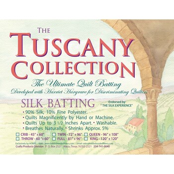 Batting Tuscany Silk Polyester Blend 60in x 60in Throw