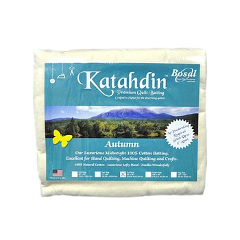 Katahdin Premium 100% Cotton Batting - Autumn 4oz - 90in x 96in