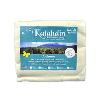 Katahdin Premium 100% Cotton Batting - Autumn 4oz - 108in x 90in