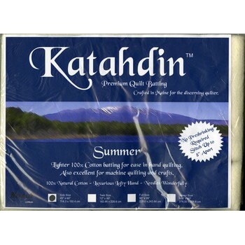 Katahdin Premium 100% Cotton Batting - Summer 3oz - 45in x 60in