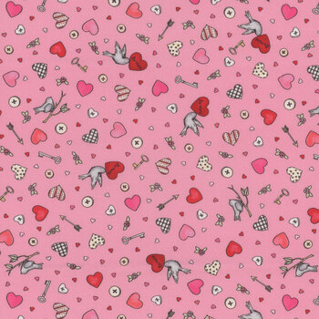I Heart You MAS10762-P Pink by Kris Lammers from Maywood Studio