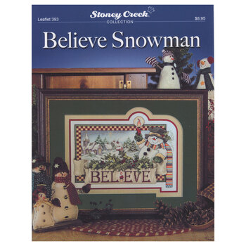 Believe Snowman Cross Stitch Pattern