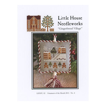 Ornament of the Month 2011 - Gingerbread Village Cross Stitch Pattern
