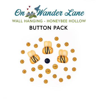  On Wander Lane Wall Hanging - Honeybee Hollow - 27pc Button Pack