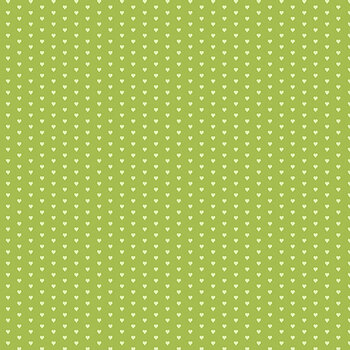 Mini Heart A-1233-V Bright Green from Andover Fabrics